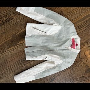 White leather jacket